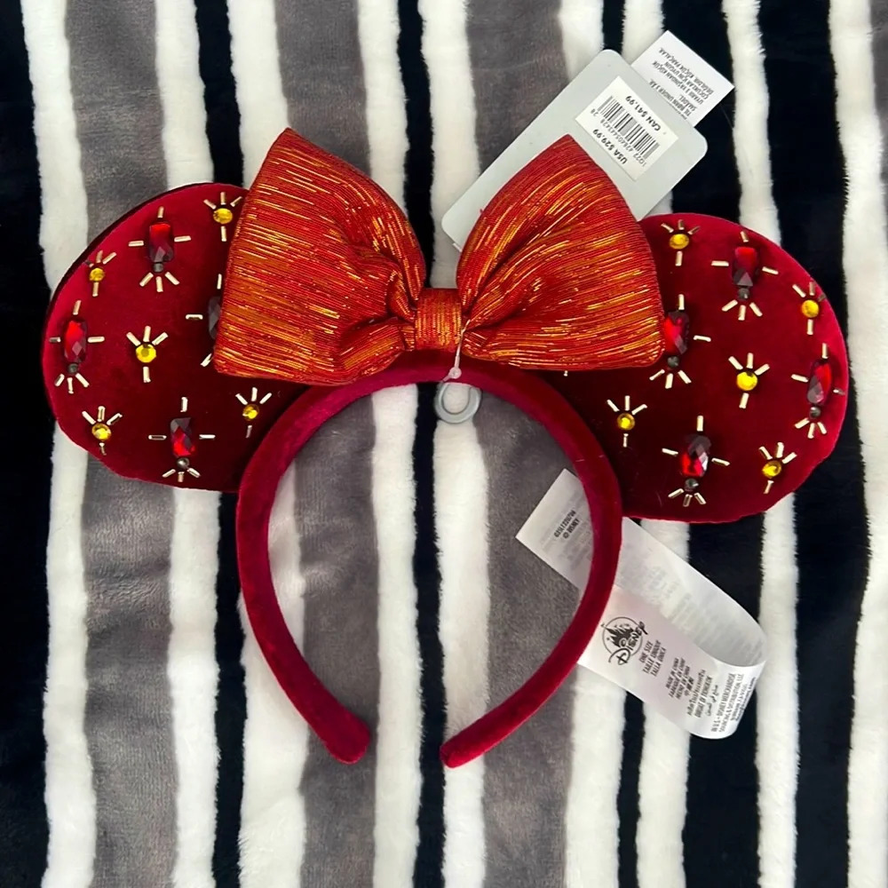 Disney Parks Minnie Mouse ears NWT